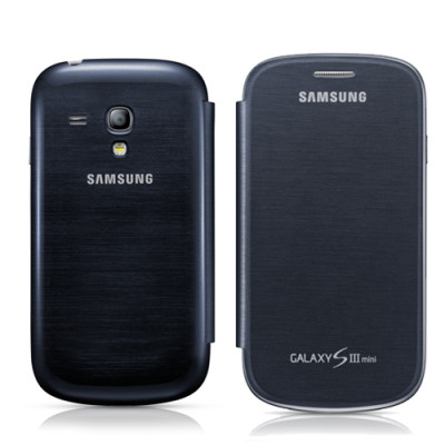 Кожени калъфи Кожени калъфи за Samsung  Кожен калъф тип тефтер Flip Cover оригинален за Samsung Galaxy S3 mini i8190 тъмно син